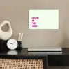 Focus on the good - Beige - Roze poster papier klein -sfeer1