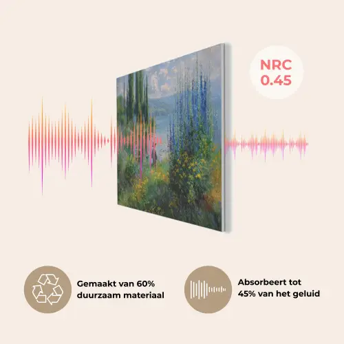 Bloemen - Meer - Bergen - Groen PET vilt klein -USP_NL