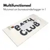 Quote - Grijs - Wit Muismat XXL klein -sfeer4