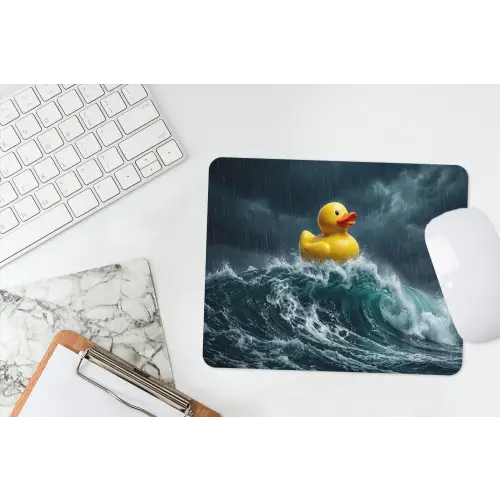 Storm - Badeend - Golven muismat rubber klein -witbureau