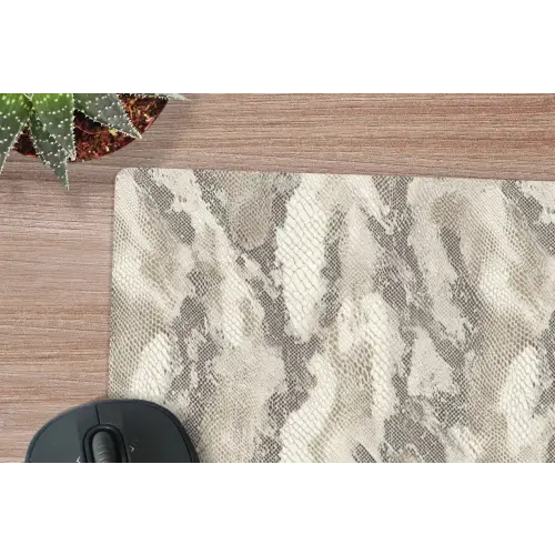 Slang - Patroon - Taupe muismat rubber klein 262 -closeup
