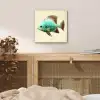 Schubben - Vis - Mint - Minimalistisch aluminium wit klein -sfeer3