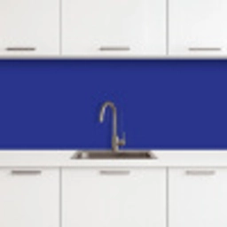 Blauw - Effen kleur - Donkerblauw keuken achterwand 2 middel 871 -3d