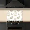 Wit - Apen - Beige keuken achterwand spatscherm klein 900 -sfeer1