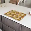 Geometrisch - Driehoek - Goud Inductie beschermer vinyl 3mm klein 276 -sfeer8