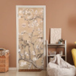 Amandelbloesem - Kunst - Van Gogh - Beige deurposter klein -sfeer1