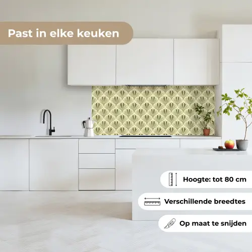 Klassiek - Waaier - Groen keuken achterwand 2 middel 871 -sfeer4_NL