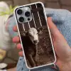 Kalf - Oormerk - Houten stal Hoesje iPhone 16 Pro Max met koord klein -sfeer3