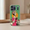 Retro - Vrouw - Stad - Zon Telefoonhoesje iPhone 17 Pro klein -sfeer2