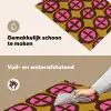 Modern - Patroon - Roze Inductie beschemer met haakjes klein 777 -ky-schoon-nl