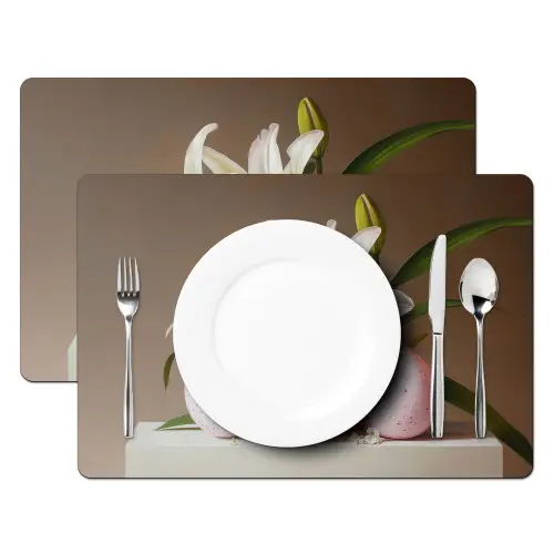 Lelies - Eieren - Pasen Placemat vinyl groot -zzsfeer2_Kitchenyeah-website