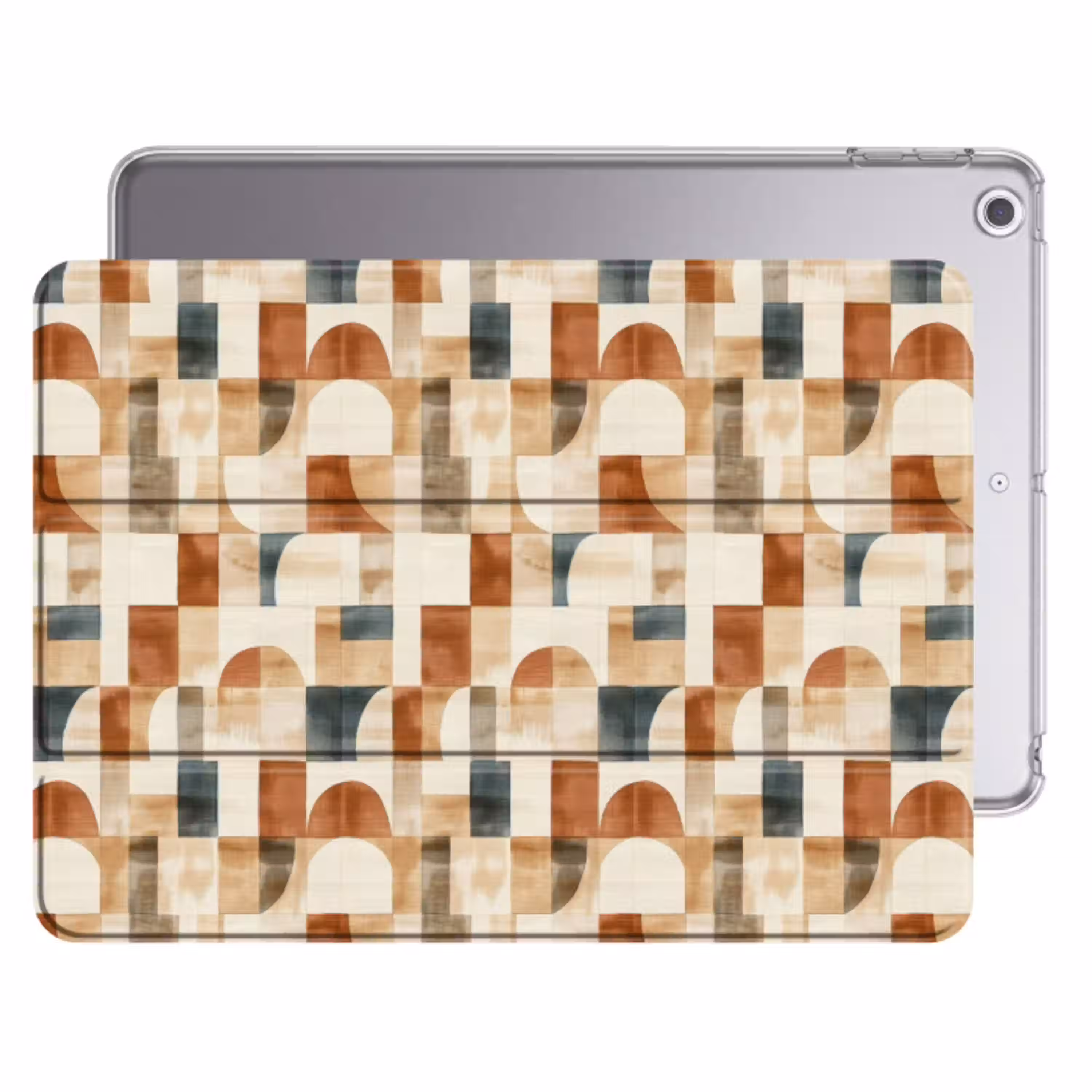 Terracotta - Geometrisch - Aquarel - Textuur Apple iPad 2017 middel 1172 -threedimensional_3d_global
