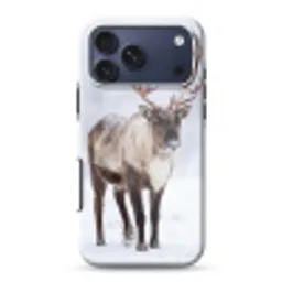 Rendier - Gewei - Toendra - Sneeuw - Wild Toughcase MagSafe Apple iPhone 17 Pro Max klein -3d