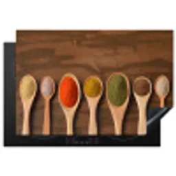 Pollepel - Kruiden - Eten - Specerijen - Tafel Inductie beschermer vinyl 3mm klein -3d