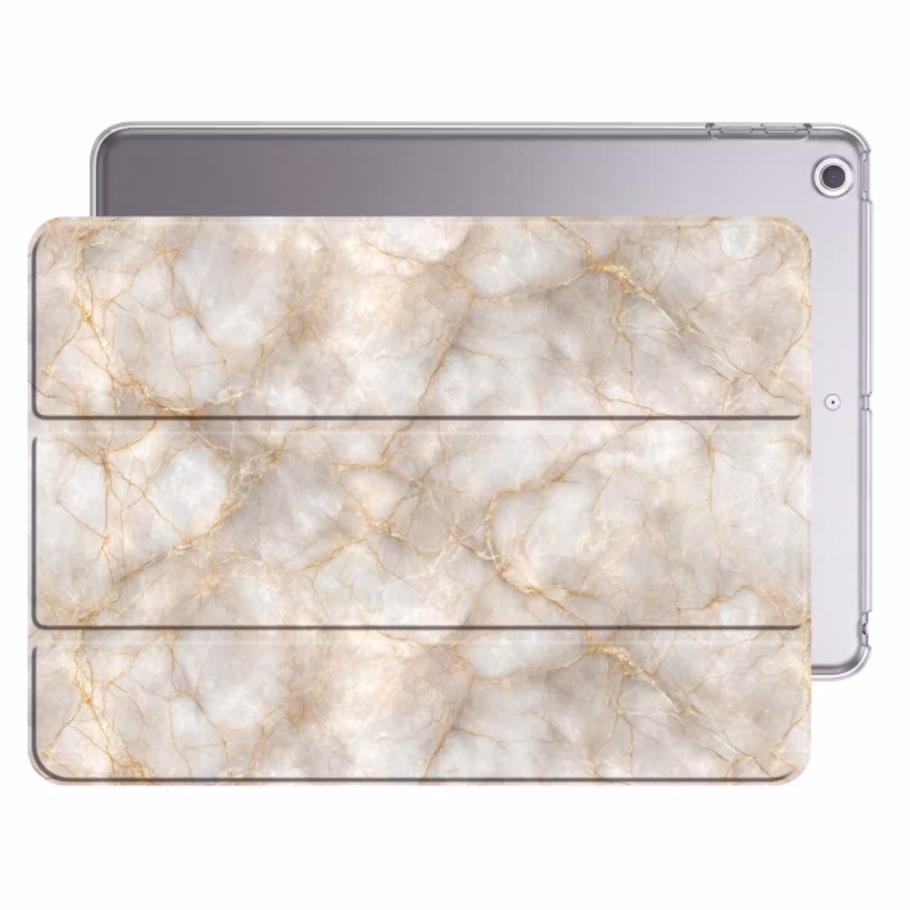 Zandkleurig - Marmer - Natuursteen Apple iPad 2017 middel 1172 -threedimensional_3d_global