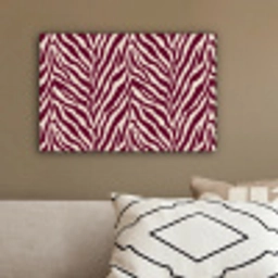 Zebra - Motief - Bordeaux - Rood canvas 2cm klein 34 -sfeer3