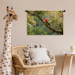 Ara - Jungle - Rood Wandkleed katoen klein -wsfeer5_kind