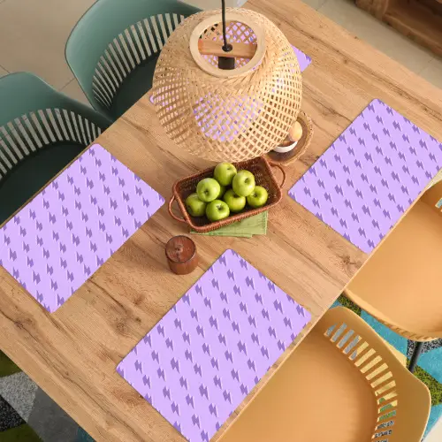 Bliksem - Paars - Lila Placemat vinyl groot 368 -zzsfeer5_Kitchenyeah-website