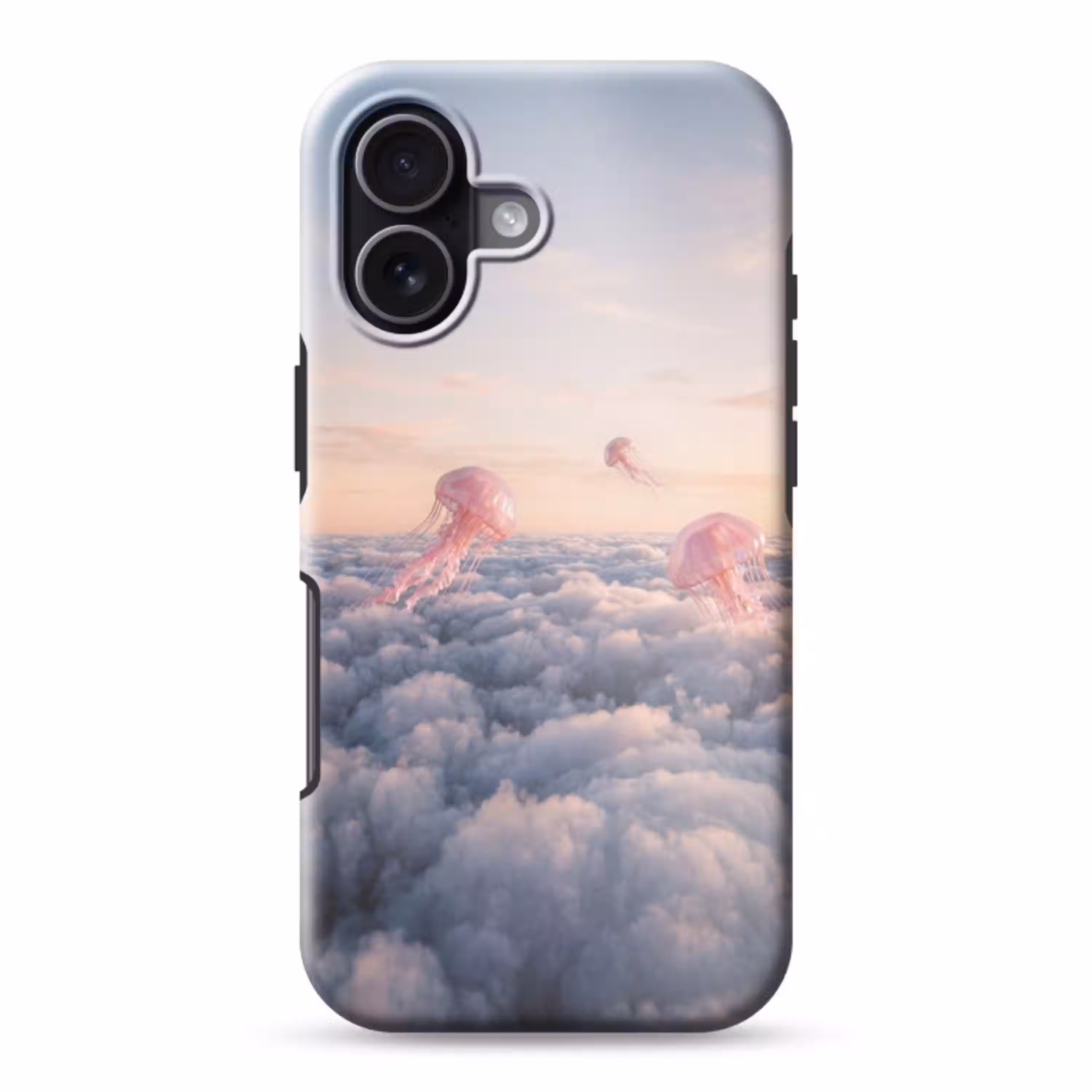 Roze dier - Wolken Toughcase MagSafe Apple iPhone 17 klein -3d