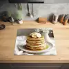Pannenkoeken - Banaan - Siroop - Wit - Beige Inductie beschermer vinyl 3mm middel -sfeer5