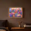 Kleurrijk paradijs - Levendig - Islamitisch Light Box met batterij (Wandlamp) middel -sfeer4