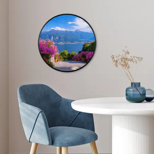 Lake Como - Italië - Landschap Fotolijst rond zonder passe partout klein -sfeer2