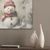 Sneeuwpop - Winter - Sneeuw - Beige PET vilt klein -sfeer6_closeup