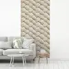 Touw - Gebreid - Beige fotobehang vinyl groot 64 -woonkamer