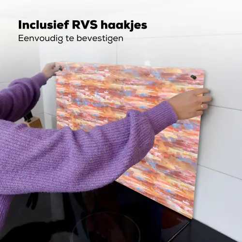 Vloeiend - Olie - Verf - Kleur Inductie beschemer met haakjes klein 777 -ky-ophangen-nl