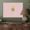 Grl pwr - Bliksem - Roze PET vilt klein -sfeer2