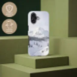 Berg - Sneeuw - Winter - Natuur - Wit Toughcase MagSafe Apple iPhone 17 klein -USP_PrintM_FR