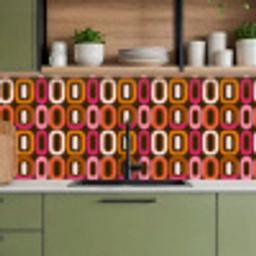 Modern - Retro - Kleurrijk keuken achterwand 2 middel 871 -sfeer3