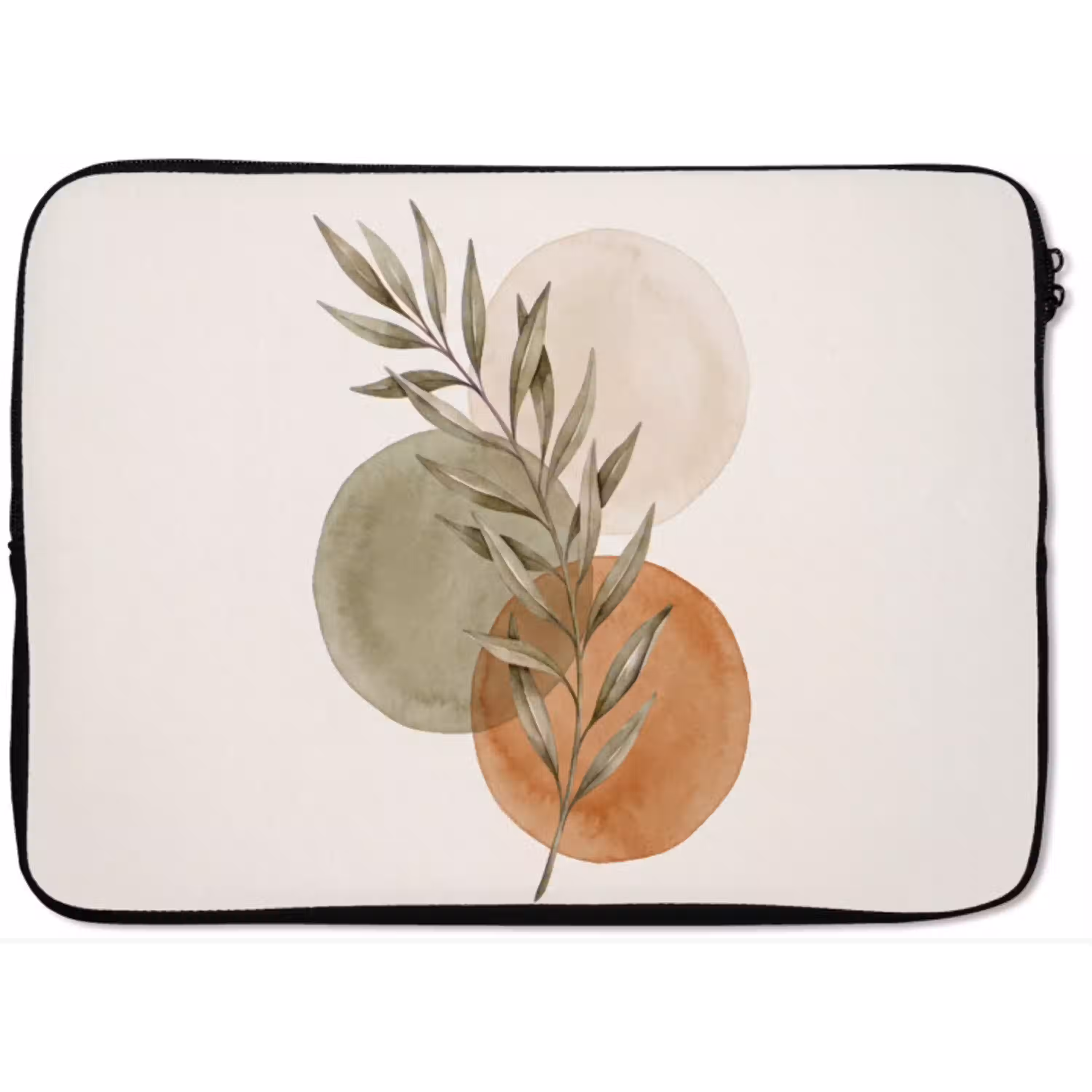 Plant - Cirkels - Abstract laptophoes neopreen klein -zkaufland3dotto