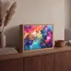 Marmer - Kleurrijk - Kleuren - Abstract Light Box met batterij (Wandlamp) middel -sfeer2