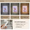 Eend - bril - Pastel Light Box met kabel (Tafellamp) klein -USP_lichtkleurNL