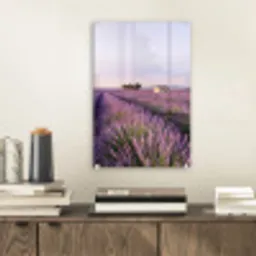 Lavendel - Landschap - Sereen - Paars plexiglas 5mm klein -sfeer1