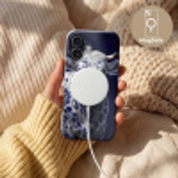 Koe - Delfts - Blauw - Artistiek Toughcase MagSafe Apple iPhone 17 klein -USP_MagsafeV