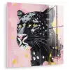 Zwart - Panter - Roze - Abstract plexiglas 5mm klein -zzzproduct_nieuw