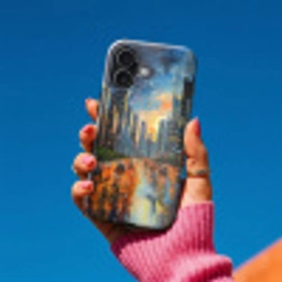 Auto - Skyline - Zon - Blauw Toughcase MagSafe Apple iPhone 17 klein -Sfeer1V