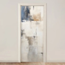 Aquarel - Abstract - Kunst deurposter klein -3d_beige