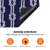 Oceaan - Touw - Blauw - Wit Inductie beschermer vinyl 3mm klein 276 -zzzzzzz-td-onderkant