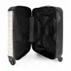 Koraalkruisjes op gebroken wit NBS - Handbagage koffer - Kinderen Unisex middel -binnenkant