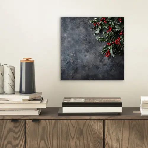 Winter - Hulst - Kerst - Beton aluminium wit klein -sfeer1