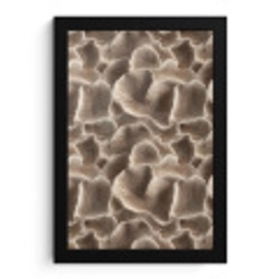 Waaiervorm - Beige - Vezel textuur fotolijst zwart zonder passe partout klein 224 -3d