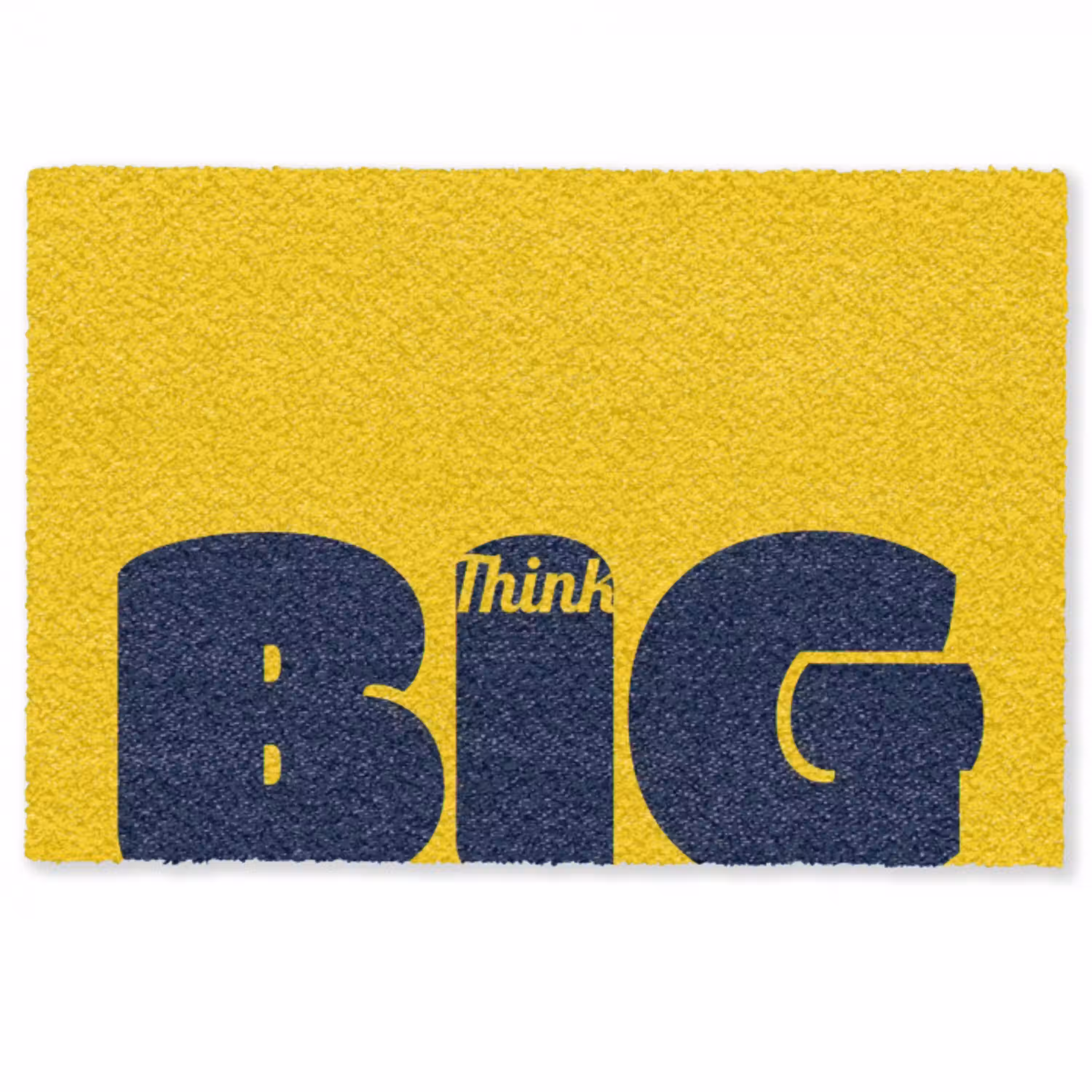 Geel - Think big - Grafisch Deurmat klein -zkaufland3d
