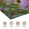 Sierlijke - Vlinder - Paarse - Bloemen poster papier klein -closeup_NL