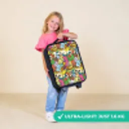 Fantasiedieren die lachen en kleurrijk zijn Kinderkoffer - Zwart klein -sfeer2_UK
