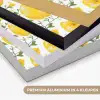 Bloemen - Paaseieren - Geel Textielframe zwart klein -USP_kleurenNL