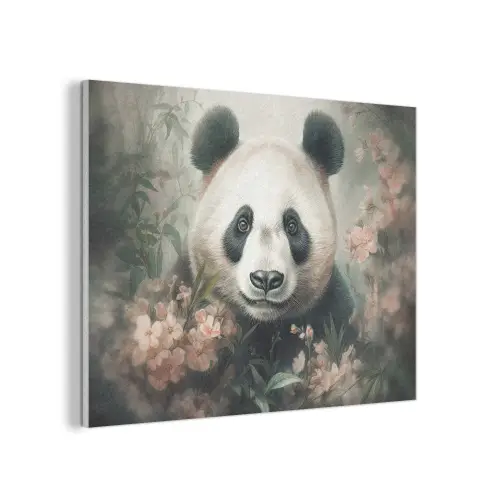 Panda - Dieren - Bloemen - Planten PET vilt klein -3d