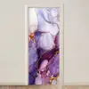 Marmer - Paars - Lila - Goud deurposter klein -3d_beige
